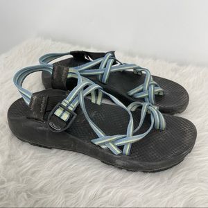 Chaco Women's Sandals - Black and Blue Straps